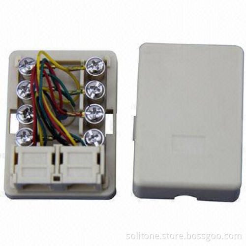RJ11/12/45 Telephone Connectors, Easy to Connect a Line Cord to Two Phone Jacks